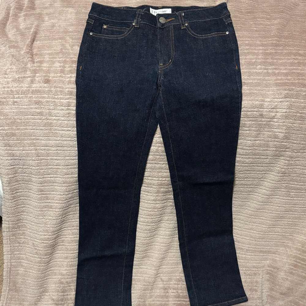 Jill Stuart Dark Indigo Straight Leg Jeans sz 2